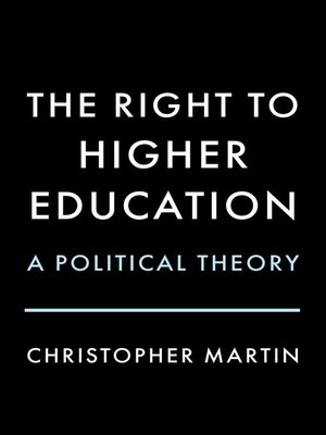 cover image of The Right to Higher Education